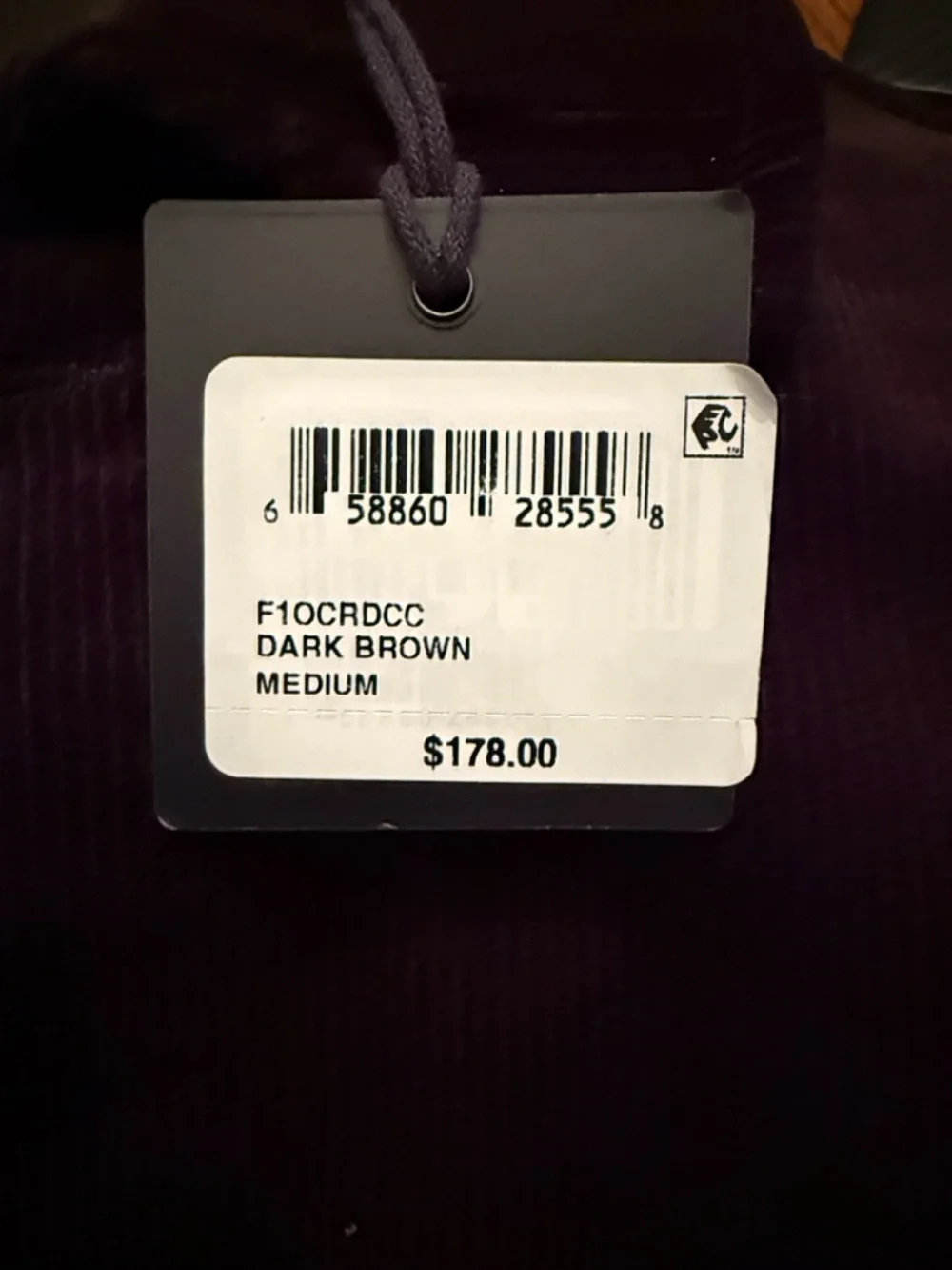 The Normal Brand Men's Dark Brown Corduroy Chore Coat Medium NWT - Picture 3 of 9